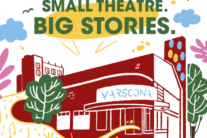 An illustration of Edmonton's mighty Varscona Theatre, a mainstay of the amazing performing arts scene in Edmonton